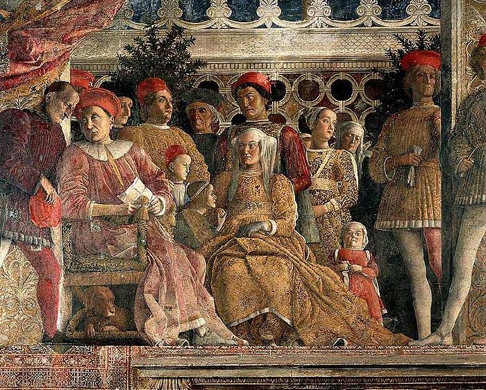 Andrea Mantegna The court of Mantua, fresco for the Camera degli Sposi of Palazzo Ducale, Mantua. Sweden oil painting art